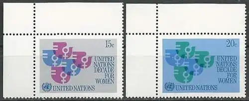 UNO NEW YORK 1980 Mi-Nr. 342/43 ** MNH