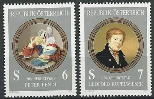 ÖSTERREICH 1996 Mi-Nr. 2181/82 ** MNH