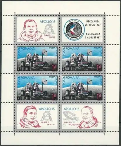 RUMÄNIEN 1971 Mi-Nr. Block 88  ** MNH