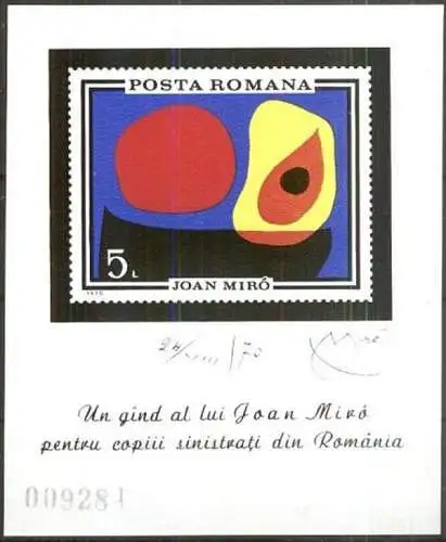 RUMÄNIEN 1970 Mi-Nr. Block 81  ** MNH