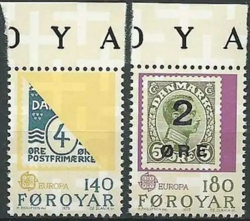 FÄRÖER 1979 Mi-Nr. 43/44 ** MNH