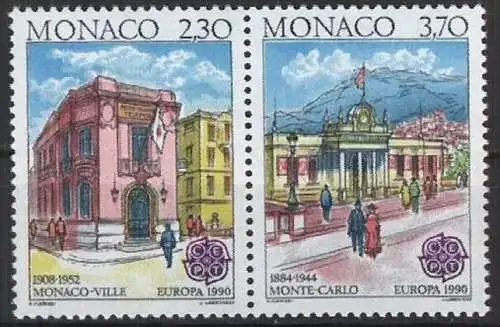 MONACO 1990 Mi-Nr. 1961/62 C ** MNH - CEPT