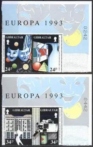 GIBRALTAR 1993 Mi-Nr. 654/57 ** MNH - CEPT