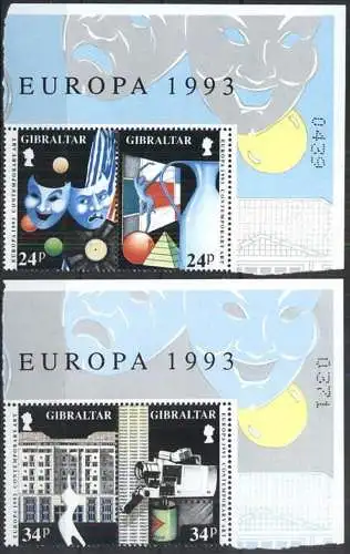 GIBRALTAR 1993 Mi-Nr. 654/57 ** MNH - CEPT