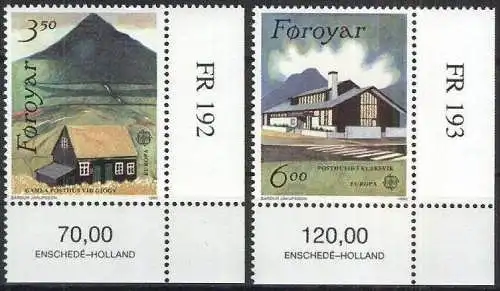 FÄRÖER 1990 Mi-Nr. 198/99 ** MNH - CEPT