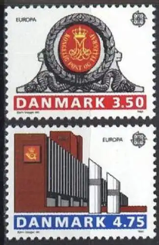 DÄNEMARK 1990 Mi-Nr. 974/75 ** MNH - CEPT