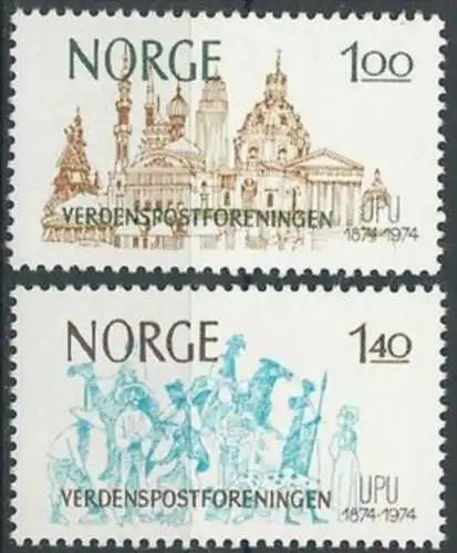 NORWEGEN 1974 Mi-Nr. 691/92 ** MNH