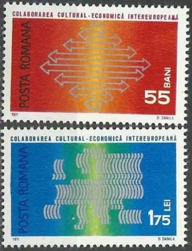 RUMÄNIEN 1971 Mi-Nr. 2919/20 ** MNH