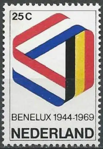 NIEDERLANDE1969 Mi-Nr. 926 ** MNH