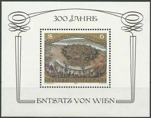 ÖSTERREICH 1983 Mi-Nr. Block 6 ** MNH