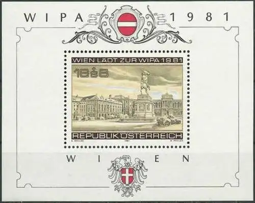 ÖSTERREICH 1981 Mi-Nr. Block 5 ** MNH