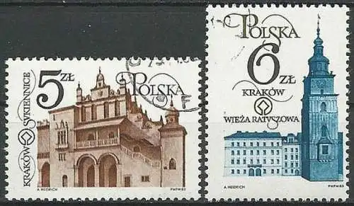 POLEN 1983 Mi-Nr. 2889/90 o used - aus Abo