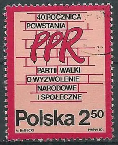 POLEN 1982 Mi-Nr. 2792 o used - aus Abo