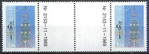 ALAND 1990 Mi-Nr. 10 x Zwischenstegpaar / gutter pair ** MNH
