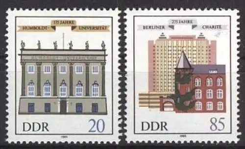 DDR 1985 Mi-Nr. 2980/81 ** MNH