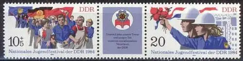 DDR 1984 Mi-Nr. 2878/79 ** MNH
