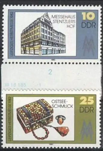 DDR 1982 Mi-Nr. 2733/34 ** MNH