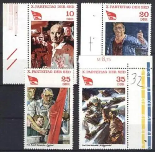 DDR 1981 Mi-Nr. 2595/98 ** MNH