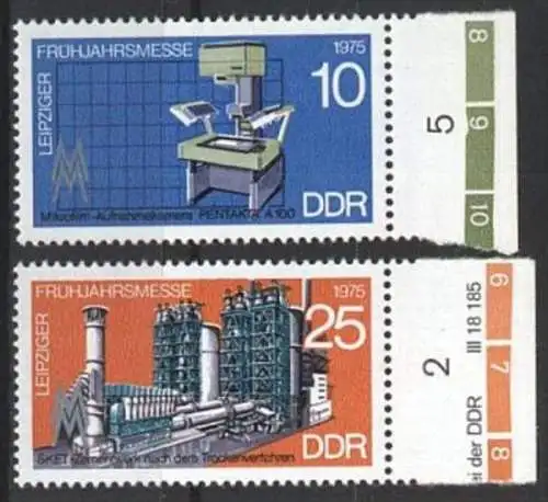 DDR 1975 Mi-Nr. 2023/24 ** MNH