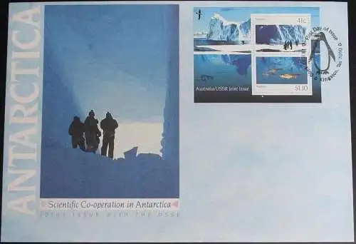 AUSTRALIAN ANTARCTIC TERRITORY 1990 Mi-Nr. Block 11 FDC