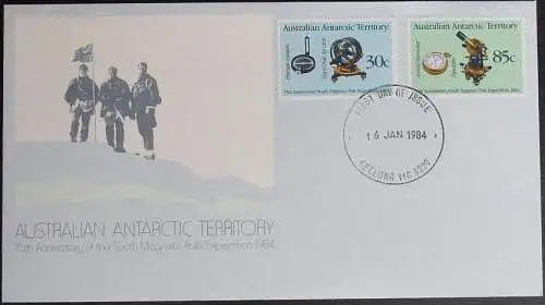 AUSTRALIAN ANTARCTIC TERRITORY 1984 Mi-Nr. 61/62 FDC