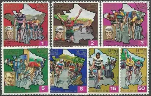 REPUBLICA DE GUINEA ECUATORIAL 1973 Mi-Nr. 259/65 o used