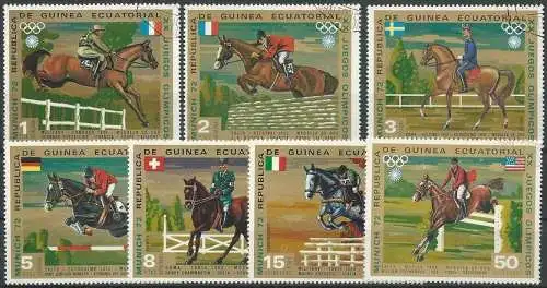 REPUBLICA DE GUINEA ECUATORIAL 1972 Mi-Nr. 126/32 o used