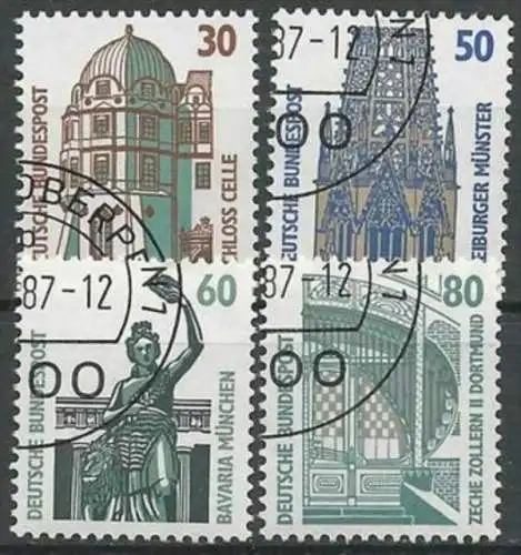 DEUTSCHLAND 1987 Mi-Nr. 1339/42 A o used