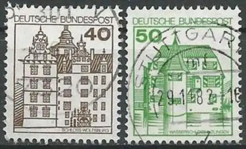 DEUTSCHLAND 1980 Mi-Nr. 1037/38 A o used