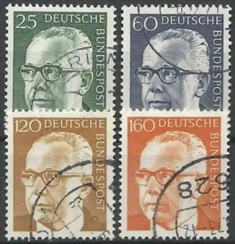 DEUTSCHLAND 1971 Mi-Nr. 689/92 o used