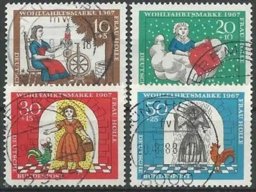 DEUTSCHLAND 1967 Mi-Nr. 538/41 o used