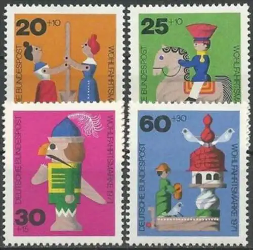 DEUTSCHLAND 1971 Mi-Nr. 705/08 ** MNH