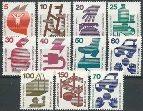 DEUTSCHLAND 1971 Mi-Nr. 694/03 + 773 ** MNH