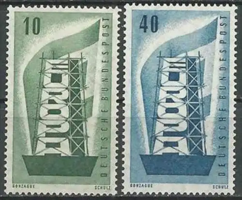 DEUTSCHLAND 1956 Mi-Nr. 241/42 ** MNH