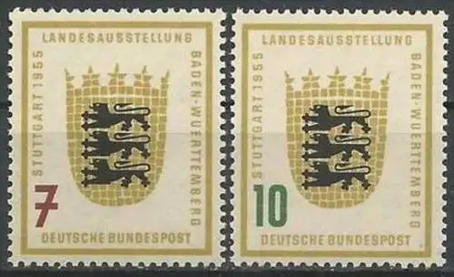 DEUTSCHLAND 1955 Mi-Nr. 212/13 ** MNH