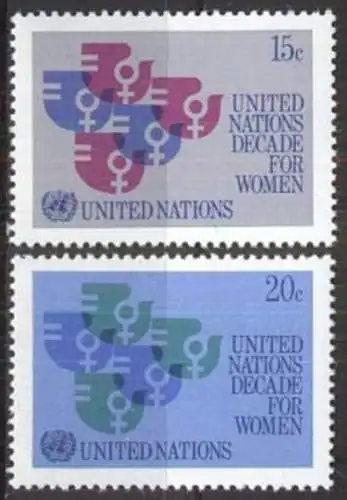 UNO NEW YORK 1980 Mi-Nr. 342/43 ** MNH