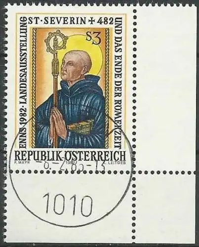 ÖSTERREICH 1982 Mi-Nr. 1699 Eckrand o used