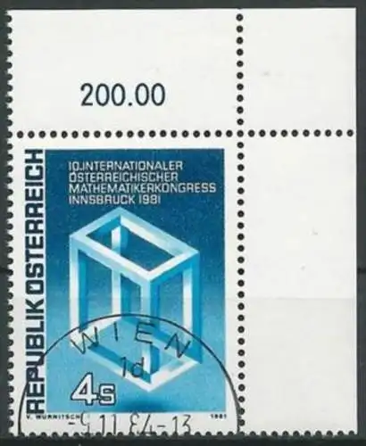 ÖSTERREICH 1981 Mi-Nr. 1680 Eckrand o used