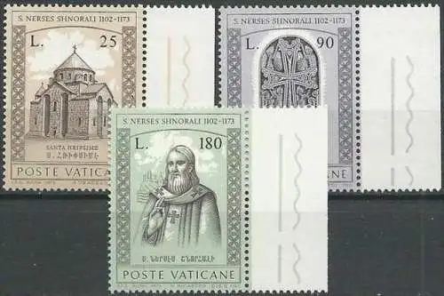 VATIKAN 1973 Mi-Nr. 629/31 ** MNH