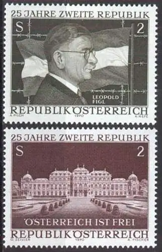 ÖSTERREICH 1970 Mi-Nr. 1322/23 ** MNH