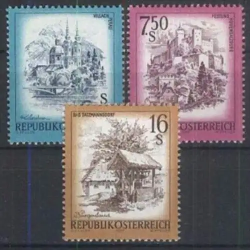 ÖSTERREICH 1977 Mi-Nr. 1549/51 ** MNH