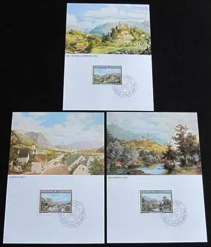 LIECHTENSTEIN 1982 Mi-Nr. 806/08 Maximumkarten MK/MC 34