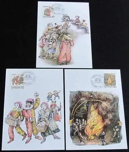 LIECHTENSTEIN 1983 Mi-Nr. 818/20 Maximumkarten MK/MC 38