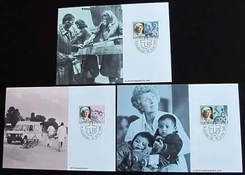 LIECHTENSTEIN 1985 Mi-Nr. 875/77 Maximumkarten MK/MC 55