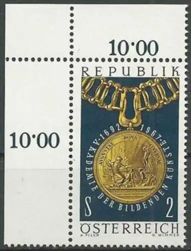 ÖSTERREICH 1967 Mi-Nr. 1248 Eckrand ** MNH