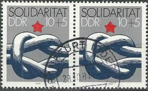 DDR 1984 Mi-Nr. 2909 Paar o used