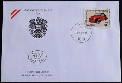 ÖSTERREICH 1999 Mi-Nr. 2282 FDC