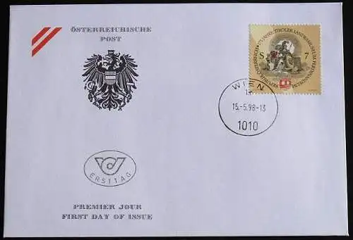 ÖSTERREICH 1998 Mi-Nr. 2253 FDC