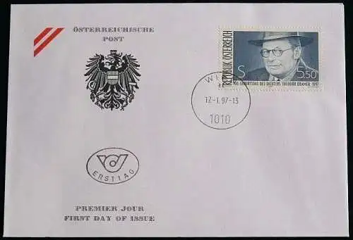 ÖSTERREICH 1997 Mi-Nr. 2209 FDC