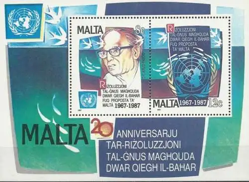 MALTA 1987 Mi-Nr. Block 10 ** MNH